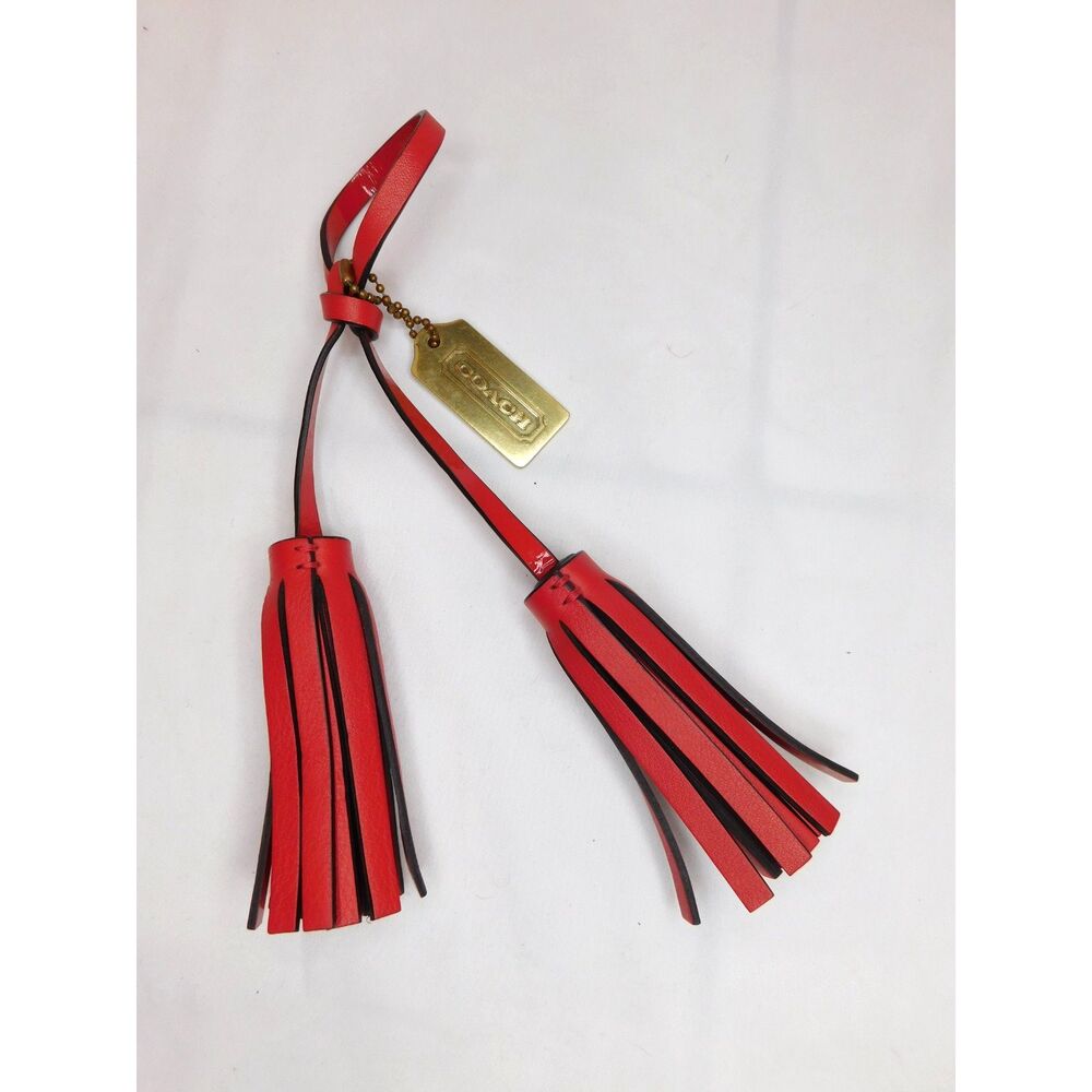 COACH TASSEL HANGTAG FOB BAG CHARM